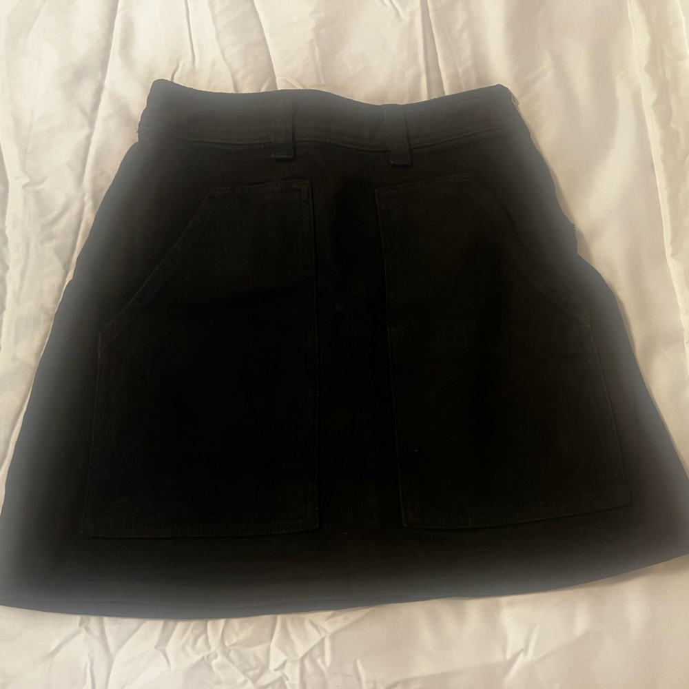 Aritzia Wilfred Free black denim mini skirt size 00 reposhing preloved